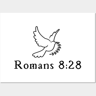 Romans 8:28 Posters and Art